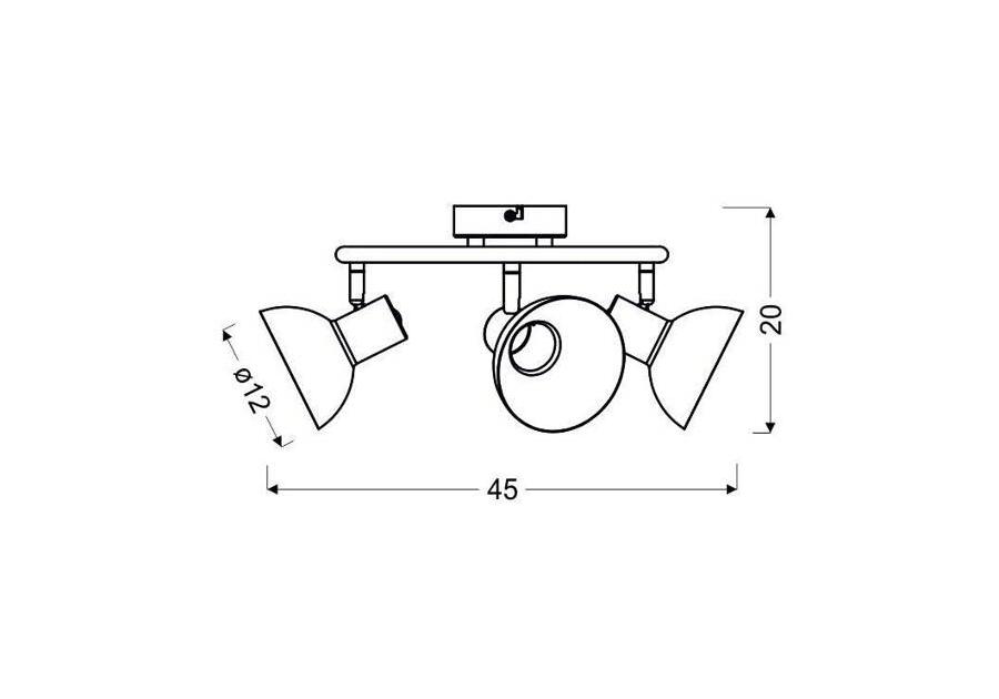 Zdjęcie: Lampa sufitowa Diso 3-punktowa spirala CANDELLUX