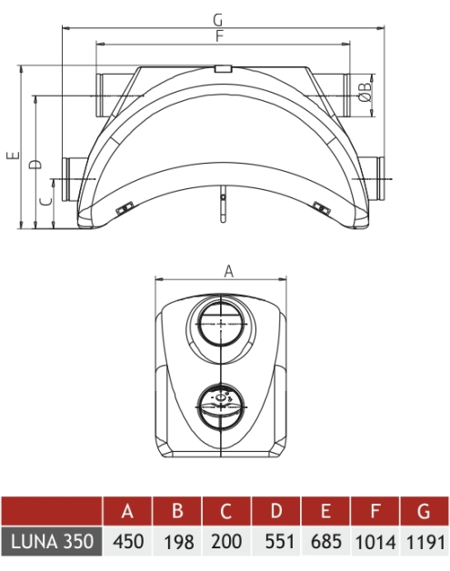 Zdjęcie: Centrala wentylacyjna Luna 350 DOSPEL