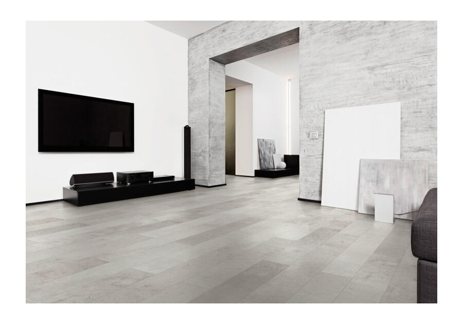 Zdjęcie: Panel laminowany wodoodporny Villa 4V WR Beton 8mm AC4 4xV-fuga szerokie deski CLASSEN