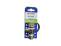 Zdjęcie: Zawór kątowy kulowy z głowicą ceramiczną kwadratowy - 1/2"x3/8" WADEP