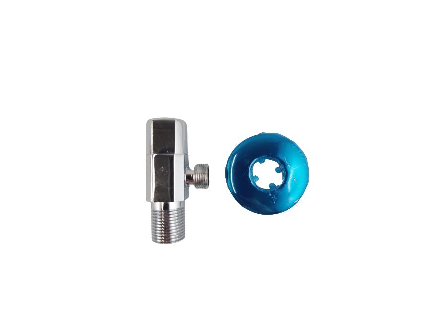 Zdjęcie: Zawór kątowy kulowy z głowicą ceramiczną kwadratowy - 1/2"x3/8" WADEP