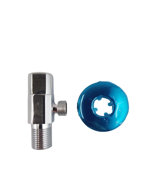 Zdjęcie: Zawór kątowy kulowy z głowicą ceramiczną kwadratowy - 1/2"x3/8" WADEP