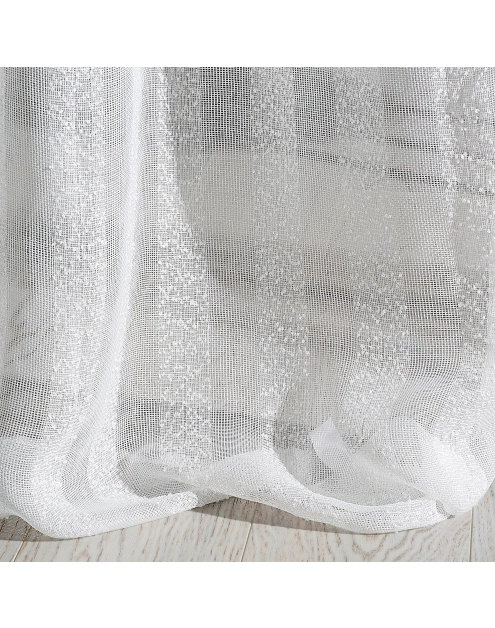 Zdjęcie: Firana Kim 140x250 cm kremowa na przelotkach EUROFIRANY