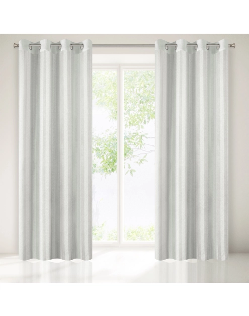 Zdjęcie: Firana Kim 140x250 cm kremowa na przelotkach EUROFIRANY