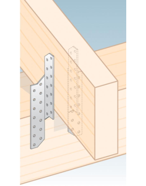 Zdjęcie: Łącznik krokwowy prawy 21x3,2 cm LK4 DMX