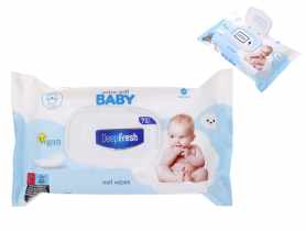Chusteczki nawilżane dla dzieci i niemowląt DF Extra soft baby 72 sztuk fliptop Blue RAVI