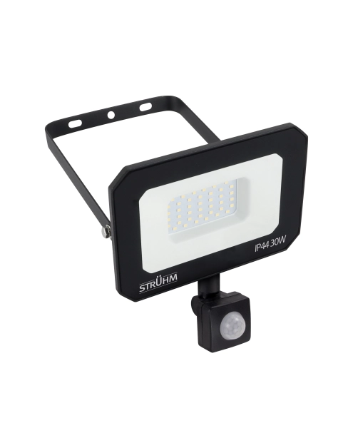 Zdjęcie: Naświetlacz SMD LED z czujnikiem ruchu Aston LED S 30 W NW kolor czarny STRUHM