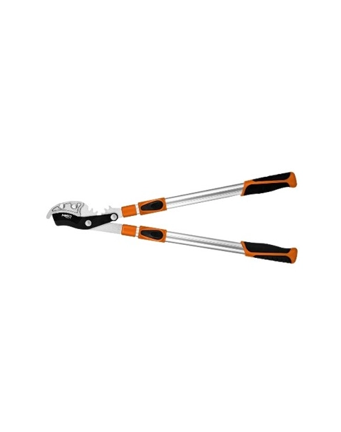 Zdjęcie: Kowadełkowy sekator do gałęzi 670 mm, zakres do 42 mm, przekładnia, teleskopowe uchwyty NEO TOOLS