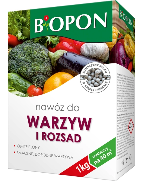 Zdjęcie: Nawóz do pomidorów, ogórków i warzyw 1 kg BOPON