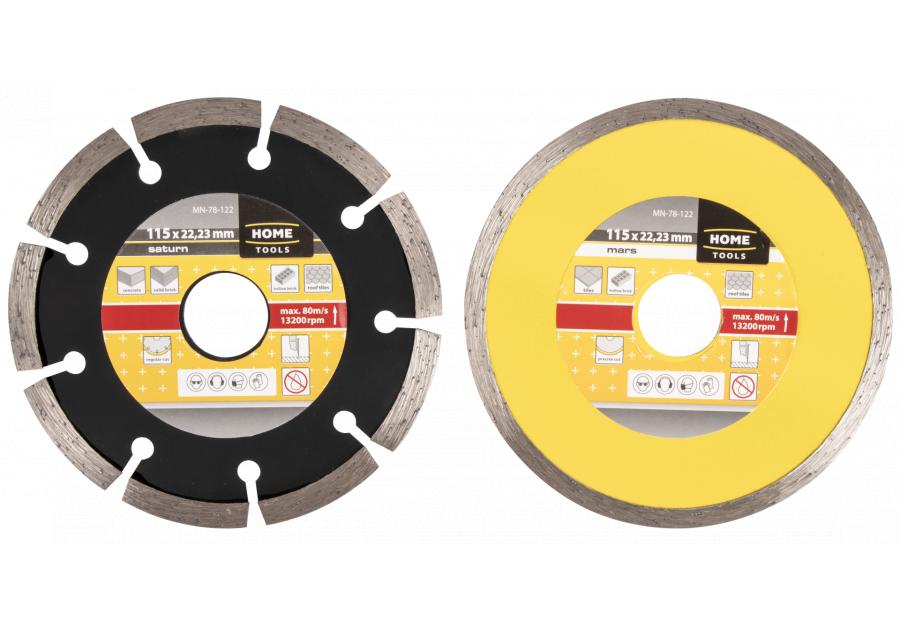 Zdjęcie: Zestaw ściernic diamentowych segmentowych pełnych 125 mm 2 elementy RAWLPLUG