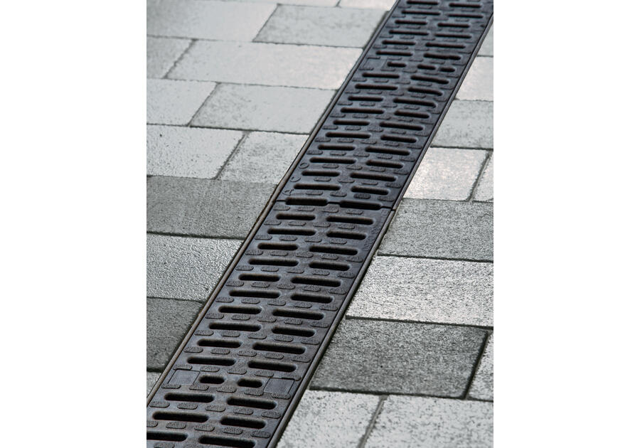 Zdjęcie: Ruszty tworzywowy antypoślizgowy 0,5 m klasa obciązenia B125 do systemu Multilinie V100 Deckline ACO