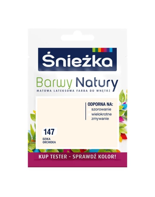 Zdjęcie: Tester koloru Barwy Natury dzika orchidea 147 25 ml ŚNIEŻKA