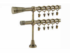 Karnisz Valentina Fi 19 mm podwójny 2,4 m tubo złoto KARWEL