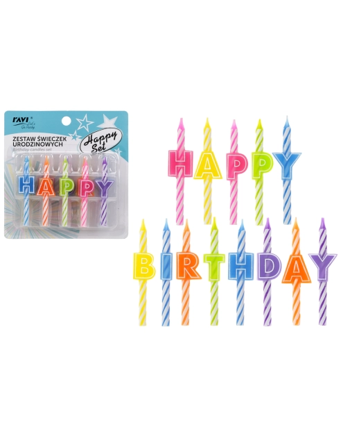 Zdjęcie: Zestaw świeczek urodzinowych Happy Set DECOR
