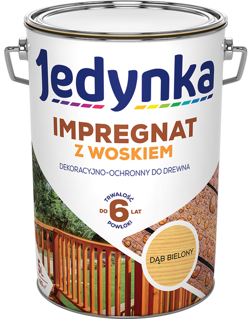 Zdjęcie: Impregnat z woskiem dąb bielony 5 L JEDYNKA