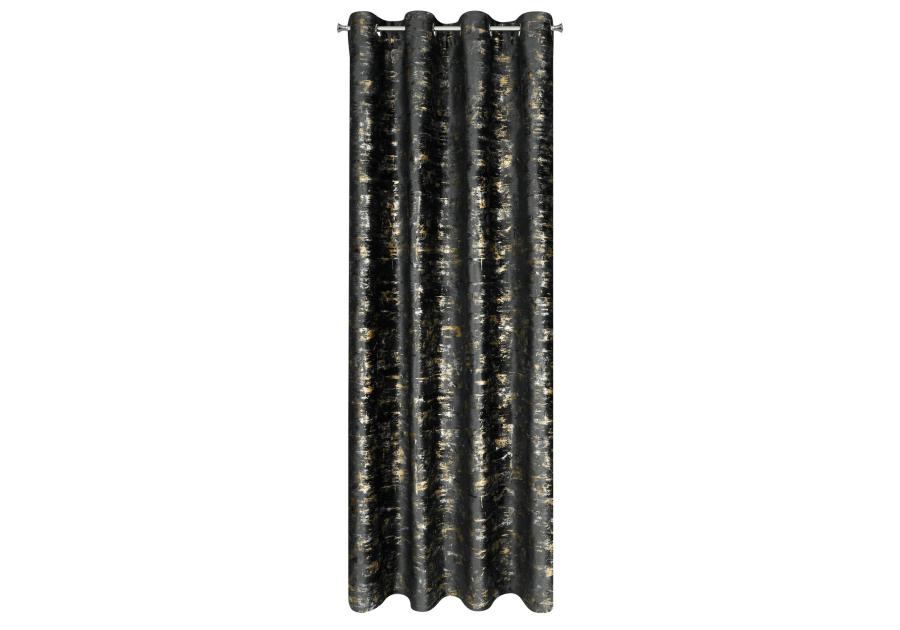 Zdjęcie: Zasłona gotowa Tami 140 x 250 cm czarny EUROFIRANY