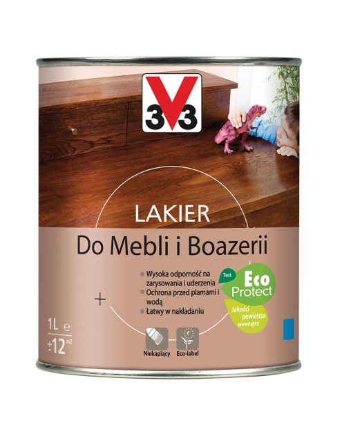 Zdjęcie: Lakier do mebli i boazerii czekolada mat 1 L V33