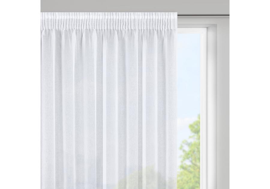 Zdjęcie: Firana gotowa Elpidia na taśmie 350x150 cm biały EUROFIRANY