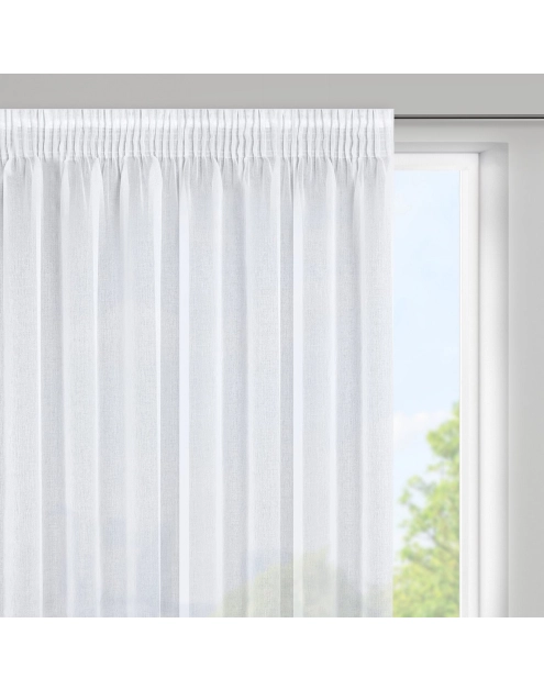 Zdjęcie: Firana gotowa Elpidia na taśmie 350x150 cm biały EUROFIRANY