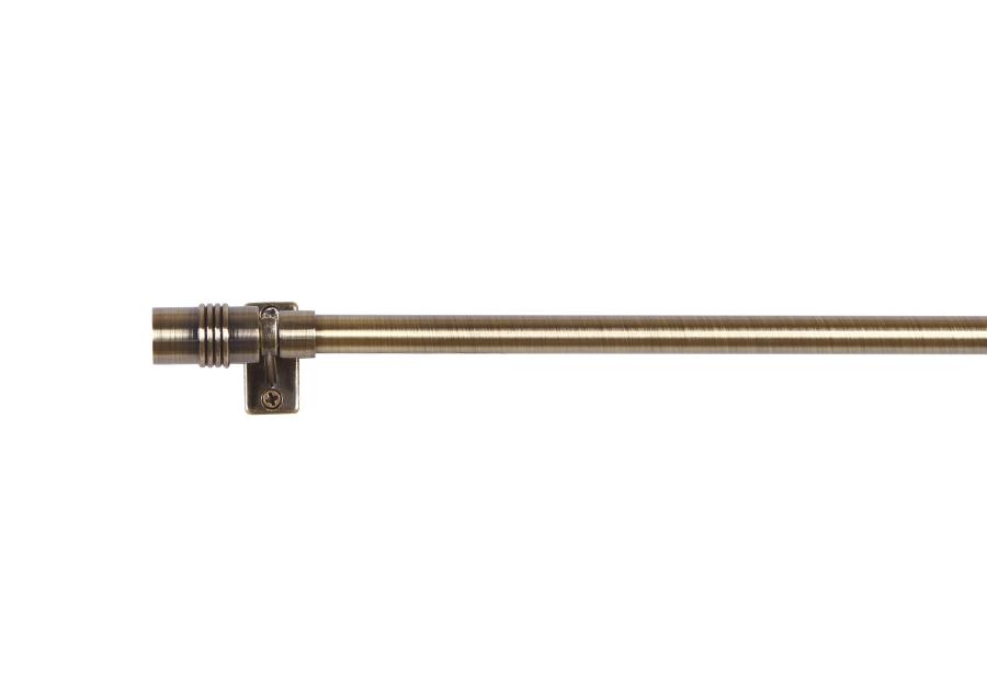 Zdjęcie: Karnisz mini Cafe zakończenie cylinder 10 mm antyczny mosiądz 110-200 cm MARDOM