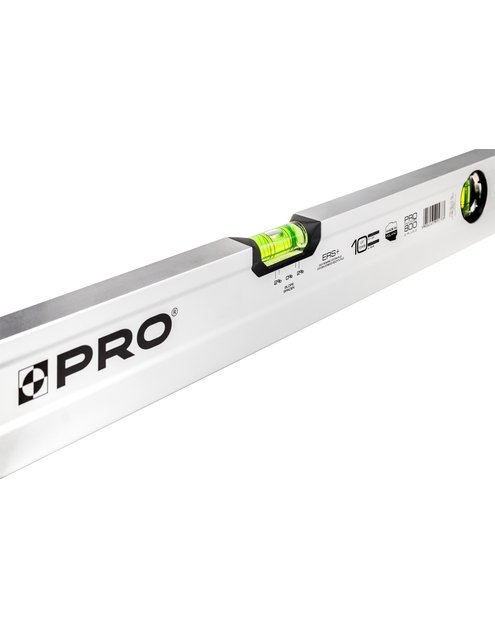 Zdjęcie: Poziomnica PRO800 malowana biała dwustronnie frezowana z libellą 2% 60 cm PRO