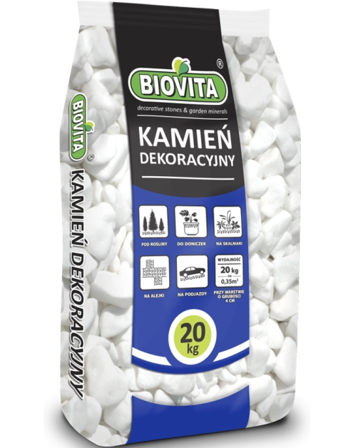 Zdjęcie: Otoczak Extra White Thassos 30-60mm 20 Kg BIOVITA