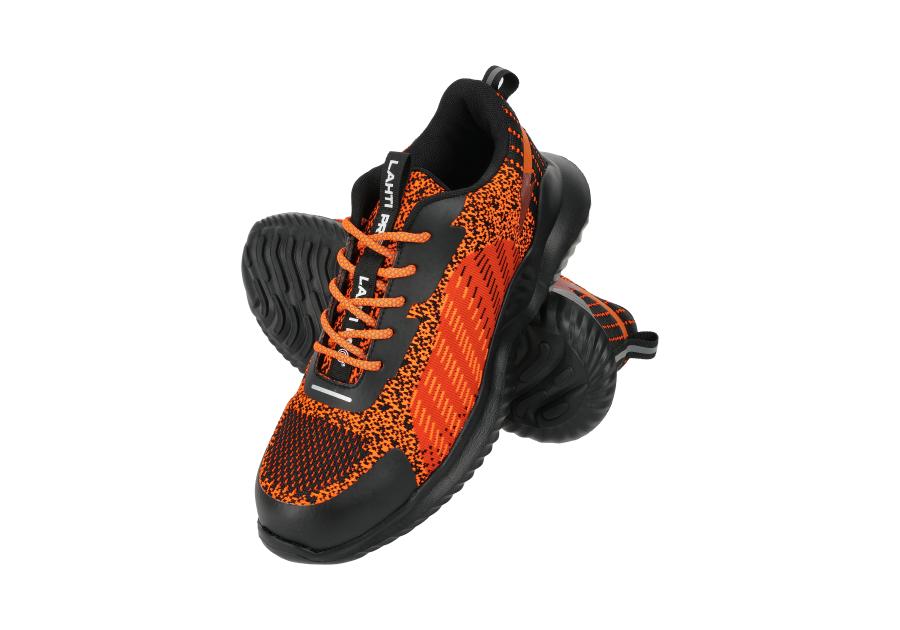 Zdjęcie: Półbuty z dzianiny, pomarańczo-czarne, SB FO, CE, rozmiar 43 LAHTI PRO