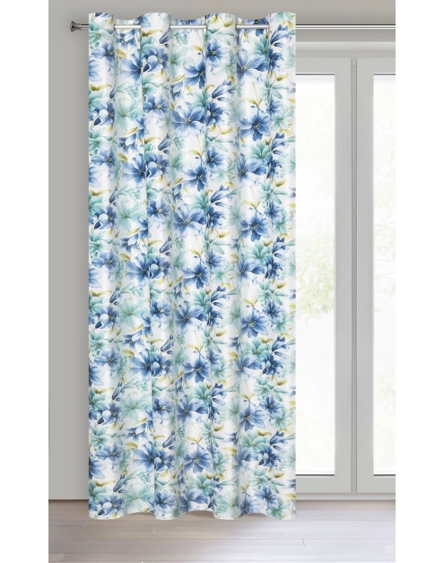 Zdjęcie: Zasłona gotowa Larysa 140x250 cm niebieski EUROFIRANY