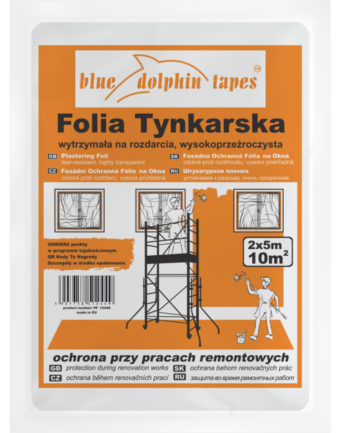 Zdjęcie: Folia tynkarska 2x5 m BLUEDOLPHIN