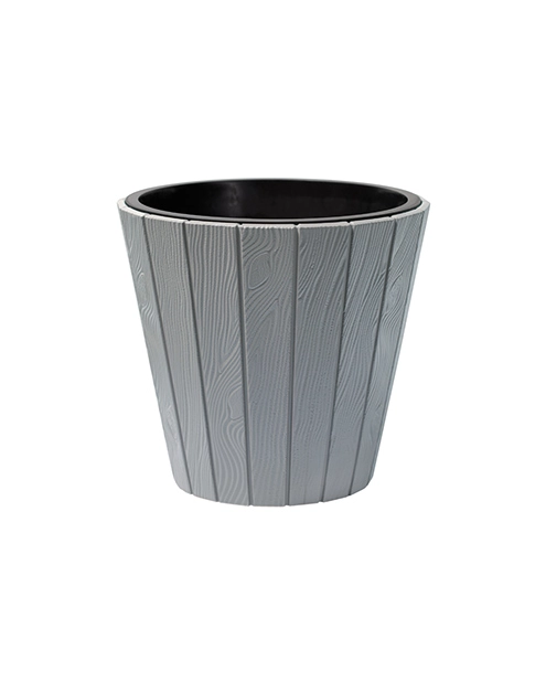 Zdjęcie: Donica Woode szary kamienny 35 cm PROSPERPLAST