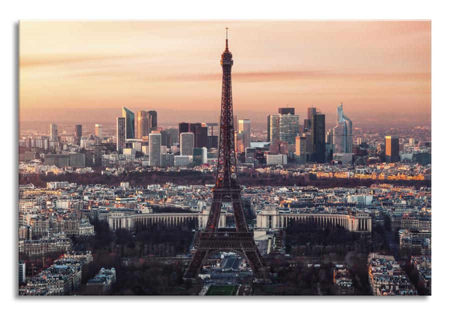 Zdjęcie: Obraz Glasspik Destination 80x120 cm Ex385 Eiffel Tower STYLER