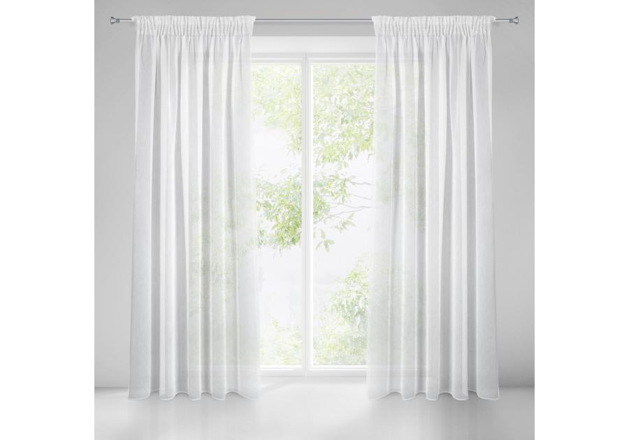 Zdjęcie: Firana gotowa Aden na taśmie 140x250 cm biały EUROFIRANY