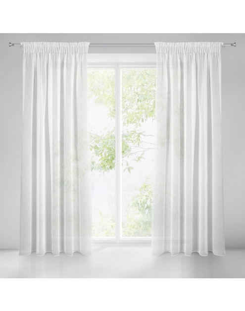 Zdjęcie: Firana gotowa Aden na taśmie 140x250 cm biały EUROFIRANY