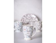 Zdjęcie: Kubek Magnolia błękitna na stopce 320 ml dekoracja Moja kochana ALTOM DESIGN