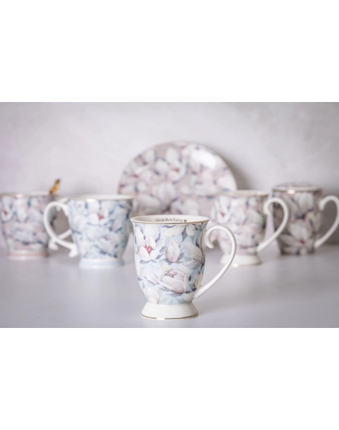 Zdjęcie: Kubek Magnolia błękitna na stopce 320 ml dekoracja Moja kochana ALTOM DESIGN