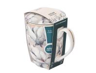 Zdjęcie: Kubek Magnolia błękitna na stopce 320 ml dekoracja Moja kochana ALTOM DESIGN