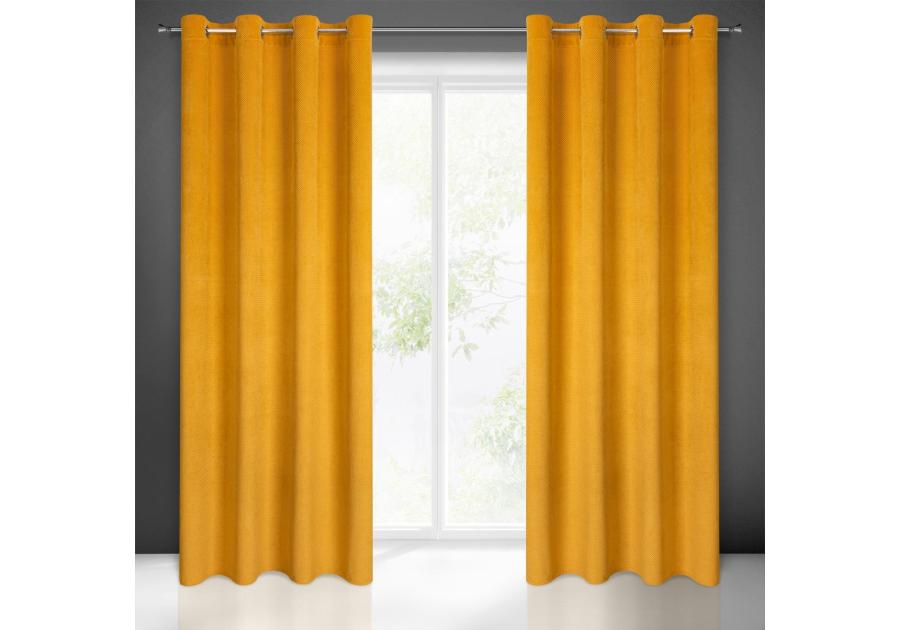 Zdjęcie: Zasłona gotowa Eliza 140x250 cm musztardowy EUROFIRANY