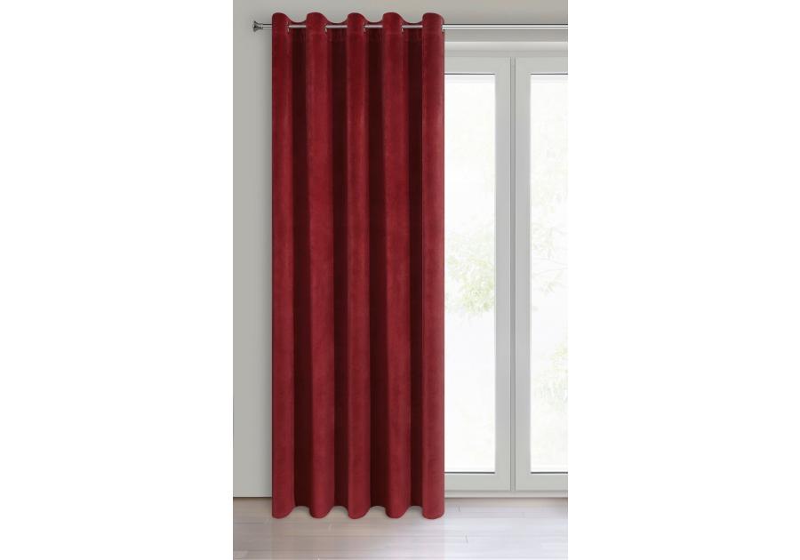 Zdjęcie: Zasłona gotowa Villa 140x250 cm ciemnobordowy EUROFIRANY