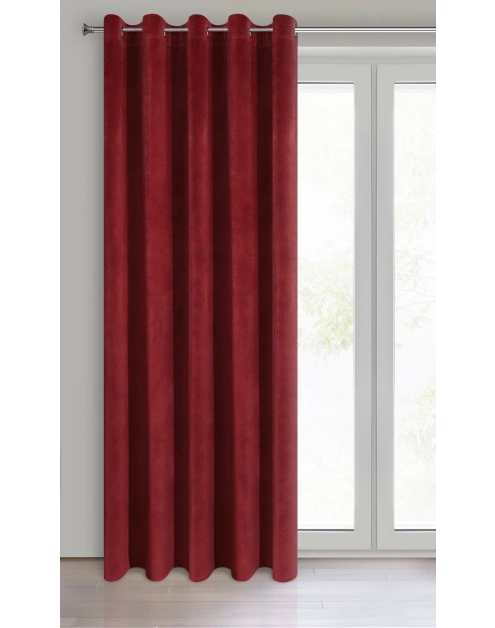 Zdjęcie: Zasłona gotowa Villa 140x250 cm ciemnobordowy EUROFIRANY