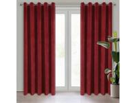 Zdjęcie: Zasłona gotowa Villa 140x250 cm ciemnobordowy EUROFIRANY