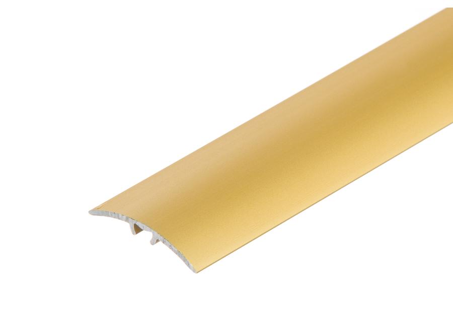 Zdjęcie: Listwa ochronna AL wcisk wąski 30 mm 5w1 klejona L= 2,79 m Złoty anoda mat CEZAR