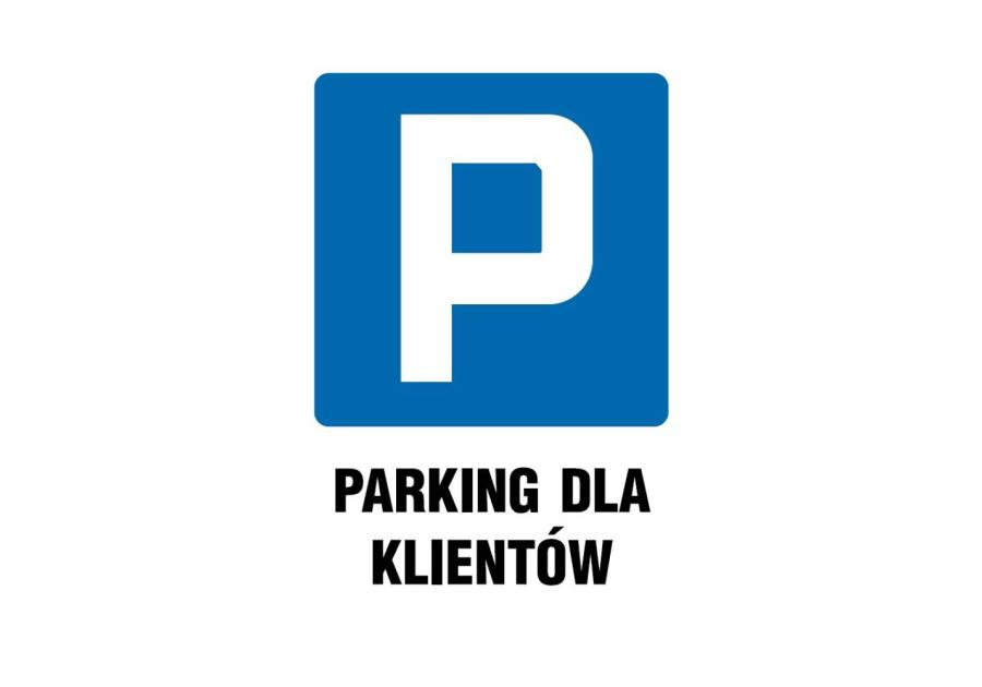 Zdjęcie: Oznaczenie "Parking dla klientów" 25x35 cm płyta METRO