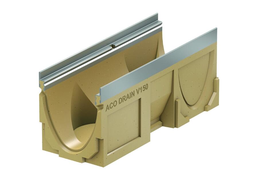 Zdjęcie: Korytko z polimerobetonu 0,5m z wyżłobieniami do podłączeń kątowych Drain Multiline V150 ACO