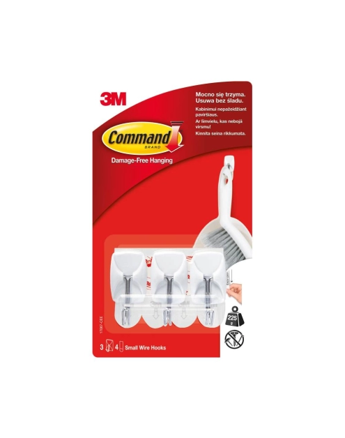 Zdjęcie: Haczyki z metalowym uchwytem 3 szt. COMMAND