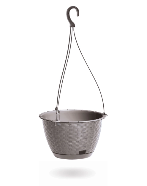 Zdjęcie: Doniczka wisząca Ratolla Round mocca PROSPERPLAST