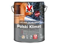 Zdjęcie: Lazura ochronna Polski Klimat Ekstremalna Odporność Sosna skandynawska 5 L V33