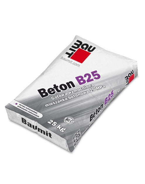 Zdjęcie: Mieszanka betonowa B25 gotowa wzmocniona 25 kg BAUMIT