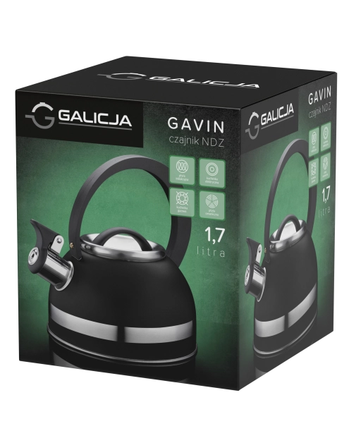 Zdjęcie: Czajnik nierdzewny Gavin 1,7 L GALICJA