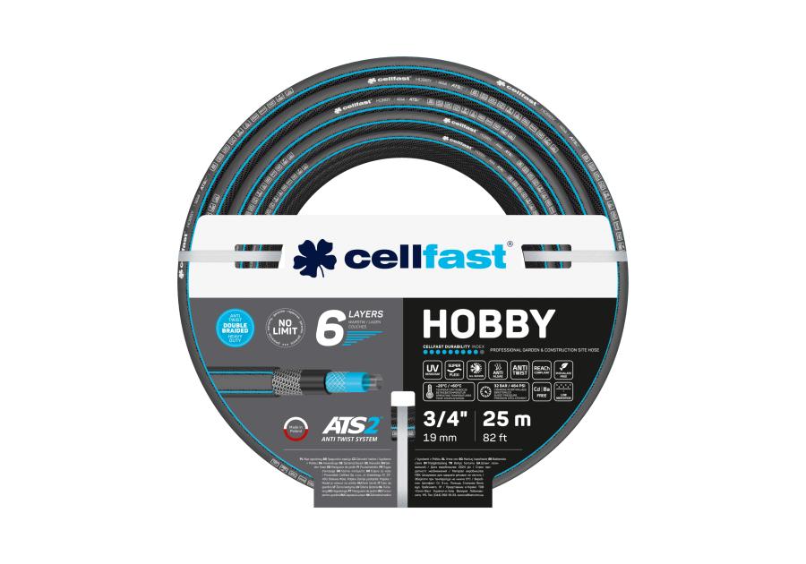Zdjęcie: Wąż ogrodowy Hobby 3/4" 25 m CELLFAST