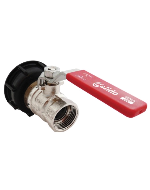 Zdjęcie: Korek 55/60 z zaworem kulowy w/z 1", do zbiornika 1000l ibc CALIDO